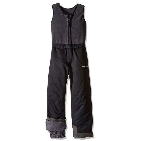 Arctix Kid's Limitless Bib Overalls In Black And Grey Size 5T - Picture 1 of 16